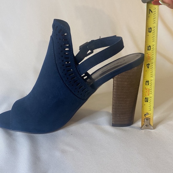 Carlos Santana - Navy Suede Chunky Heel Sandal - Sz: 9 - Picture 10 of 10